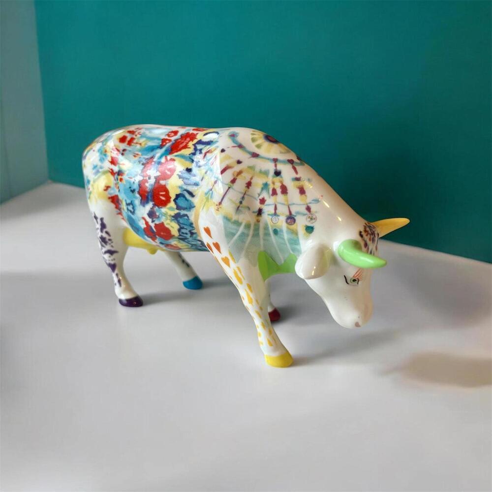 Cow Parade “Udderly Groovy Lady Belle Bennett” Figurine | Original Box